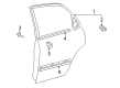 Toyota Camry Door Moldings Diagram - 75076-33030