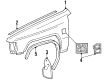 Toyota Pickup Mud Flaps Diagram - 76622-39065