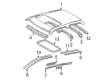 Toyota Tacoma Weather Strip Diagram - 62383-04010