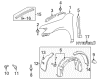 Toyota Camry Fender Diagram - 53801-06110