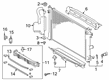 2022 Toyota Corolla Radiator Support Diagram - 16595-37160