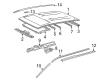 2002 Toyota Sienna Weather Strip Diagram - 62382-08020