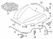 Toyota GR Supra Hood Latch Diagram - 53510-WAA03