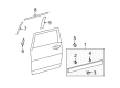 Toyota FJ Cruiser Door Moldings Diagram - 75071-35142