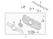 Toyota RAV4 Grille Diagram - 53101-42160