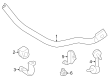 Toyota Sequoia Sway Bar Bracket Diagram - 48837-0C040