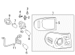 Toyota FJ Cruiser Back Up Light Diagram - 81561-35310