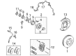 Toyota Tacoma Backing Plate Diagram - 47703-04021