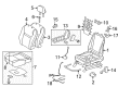 Toyota Matrix Seat Cushion Diagram - 71511-02470