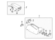 Toyota Prius Center Console Base Diagram - 58901-47020-B0