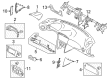 Scion Dash Panel Vent Portion Covers Diagram - SU003-05322