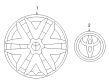 Toyota Sienna Wheel Cover Diagram - 42621-AE031