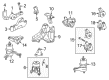 Toyota Engine Mount Torque Strut Diagram - 12363-0P130