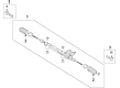 Toyota RAV4 Rack and Pinion Boot Diagram - 45535-09550
