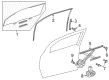 Scion tC Window Run Diagram - 68151-21040