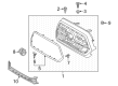 2022 Toyota Tacoma Grille Diagram - 53101-04120-A1