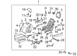 Toyota Sienna Armrest Diagram - 72820-08050-B0