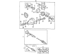 Toyota Camry Differential Seal Diagram - 41214-28010