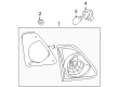Toyota Corolla Back Up Light Diagram - 81591-12110