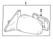 1990 Toyota Camry Car Mirror Diagram - 87940-32400-B0