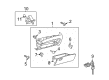 Toyota Venza Glove Box Diagram - 55501-0T010-C0