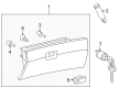 Toyota Sienna Glove Box Diagram - 55550-AE010-E0