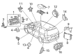 Toyota Car Speakers Diagram - 86160-08160