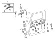 Toyota Sequoia Rear Passenger Door Handle Latch Diagram - 69050-0C060