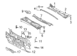 Toyota Sienna Dash Panels Diagram - 55101-08011