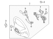 Toyota Steering Wheel Diagram - 45100-0C400-C0