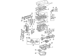 Scion Engine Cover Diagram - 12601-28100