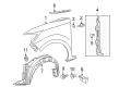 Scion Fender Diagram - 53812-12B31
