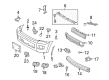 Toyota Sequoia Parking Assist Distance Sensor Diagram - 89341-33160-J2