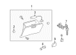 Toyota Highlander Glove Box Diagram - 55501-48150-A0