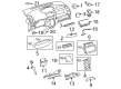 Scion xD Dash Panel Vent Portion Covers Diagram - 55607-52020