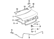 1993 Toyota Camry Trunk Lid Latch Diagram - 64610-33011