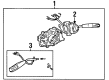 Toyota Camry Turn Signal Switch Diagram - 84310-2B030