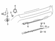 Toyota Avalon Parking Assist Distance Sensor Diagram - 89341-06070-B6