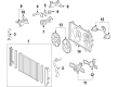 Toyota Highlander Cooling Fan Assembly Diagram - 16361-0P210