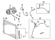 Toyota A/C Compressor Diagram - 88320-0Z070