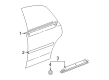 2004 Toyota Avalon Door Moldings Diagram - 75741-AC020-G2
