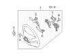 Toyota Steering Wheel Diagram - 45100-0C220-E0