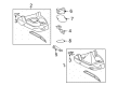 Toyota Tacoma Center Console Base Diagram - 58802-04152-B1