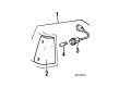 Toyota Starlet Side Marker Light Diagram - 81621-10030