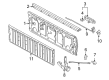 Toyota Tacoma Trunk Lid Latch Diagram - 65790-04042