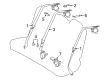 Toyota Corolla Seat Belt Diagram - 73220-02461-C1