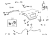 Toyota Camry Trunk Lid Latch Diagram - 64600-AA020