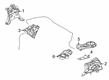 Toyota Prius AWD-e Engine Mount Diagram - 12328-37010