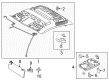 Toyota Tundra Sun Visor Diagram - 74320-0C460-E0