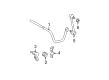 Toyota Sway Bar Bracket Diagram - 48832-33050